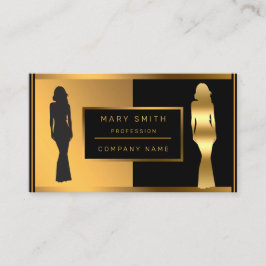 高級トレンディーファッションのためにテキストを追加 名刺