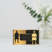 高級トレンディーファッションFor-Himのテキストを追加 名刺 (スタンド正面)