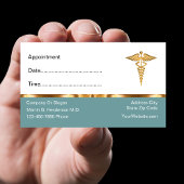 高級ドクターアポイントメント名刺 予約カード