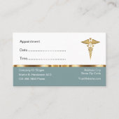 高級ドクターアポイントメント名刺 予約カード (正面)
