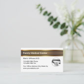 高級ドクターオフィスアポイントメント名刺 名刺 (スタンド正面)