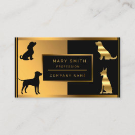 高級ドッグウォーカーと獣医があなたのテキストを追加 名刺
