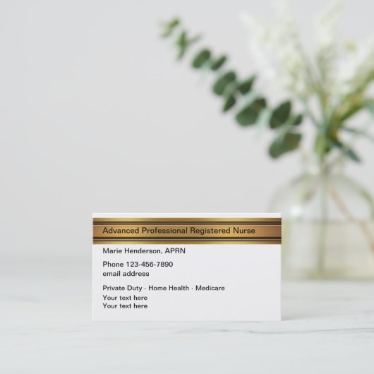 高級ナース医 名刺 (スタンド正面)