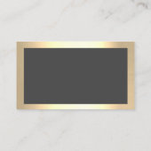 高級ハウスオフィス清掃サービスのメイドグレー 名刺 (裏面)