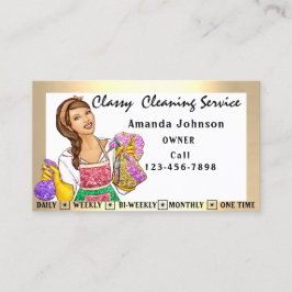 高級ハウスオフィス清掃サービスのメイド枠 名刺