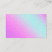 高級ハウスオフィス清掃サービスメイドグリッター 名刺 (裏面)