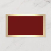 高級ハウスオフィス清掃サービスメイドゴールデン 名刺 (裏面)