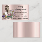 高級ハウスオフィス清掃サービスメイドバラ 名刺 (正面/裏面)