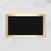 高級ハウスオフィス清掃サービスメイドブラック 名刺 (裏面)