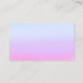 高級ハウスクリーニングサービスメイドブルーグラデーション 名刺 (裏面)