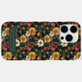 高級バラのカスタマイズ可能な名前iPhoneケース Case-Mate iPhoneケース (裏面 (横))