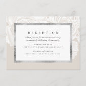 高級バラヴィンテージ植物結婚披露宴 エンクロージャーカード (正面)