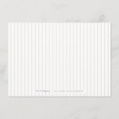 高級バラヴィンテージ植物結婚披露宴 エンクロージャーカード (裏面)