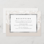 高級バラヴィンテージ植物結婚披露宴 エンクロージャーカード (正面/裏面)