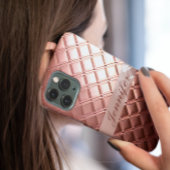 高級バラ金ゴールドカスタムグリッター名の追加 Case-Mate iPhoneケース