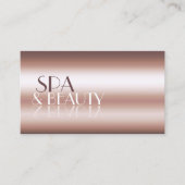 高級バラ金ゴールドカッコいい鏡文字プロフェッショナル 名刺 (正面)