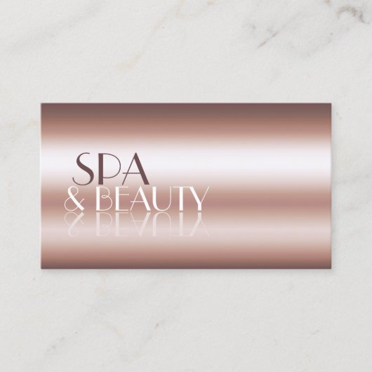 高級バラ金ゴールドカッコいい鏡文字プロフェッショナル 名刺 (正面)