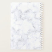 高級バラ金ゴールドグリッターいかり&白大理石 プランナー手帳 (裏面)