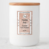 高級バラ金ゴールドグリッタースターズプロダクトラベルロゴ フードラベル (正面)