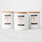 高級バラ金ゴールドグリッター製品パッケージラベル フードラベル (ボトル)