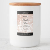 高級バラ金ゴールドグリッター製品パッケージラベル フードラベル (正面)