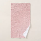 高級バラ金ゴールドグリッター バスタオルセット (ハンドタオル)