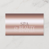 高級バラ金ゴールドスタイリッシュ鏡フォント（写真あり） 名刺 (正面)