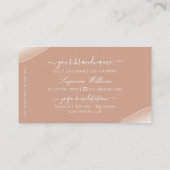 高級バラ金ゴールドデコールジュエルズアンドモノグラム 名刺 (裏面)