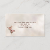 高級バラ金ゴールドバタフライオンマザーオブパール 名刺 (裏面)