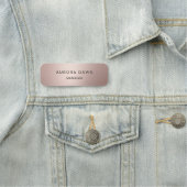 高級バラ金ゴールドメタリックビモダンジネス 名札 (インサイチュ)