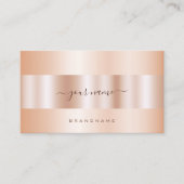 高級バラ金ゴールド効果プロフェッショナルとモダン 名刺 (正面)