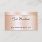 高級バラ金ゴールド効果プロフェッショナル及びトレンディー 名刺 (裏面)