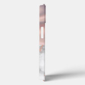 高級バラ金ゴールド大理石きらめくフォイルモノグラム Case-Mate iPhoneケース (裏面 / 右)