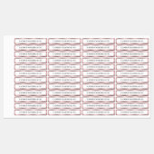 高級バラ金ゴールド改ざん防止薄型キャンドルジャンプタン ラベル (シート)
