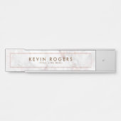 高級バラ-金ゴールドフェイク大理石テクスチャ サインプレート (正面)