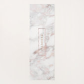 高級バラ-金ゴールドフェイク大理石 ヨガマット (裏面)