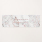 高級バラ-金ゴールドフェイク大理石 ヨガマット (正面(横))