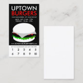 高級バーガーロイヤリティ ロイヤリティカード (正面/裏面)