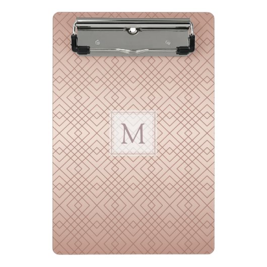 高級パタパーソナライズされたーンバラ金ゴールド ミニクリップボード (正面)