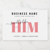 高級パーソナライズされたキャンドルラベル フードラベル (シングルラベル)