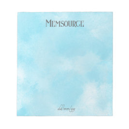 高級パーソナライズされたギフト。ラグジュアリーパーソナライズされたブルー ノートパッド