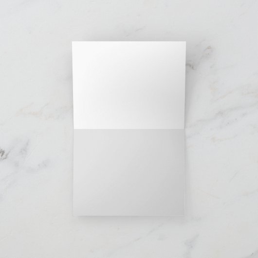 高級パーソナライズされたブルゴーニュ破砕箔 サンキューカード (内部)