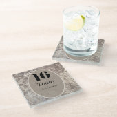 高級パーソナライズされたベルベットのコースターギフト第16位 ガラスコースター (アングル)