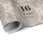 高級パーソナライズされたベルベット包装紙16th ラッピングペーパー (ロールコーナー)