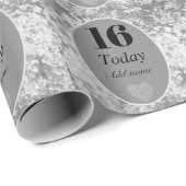 高級パーソナライズされたベルベット包装紙16th ラッピングペーパー (ロールコーナー)