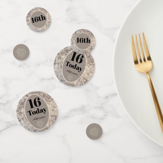 高級パーソナライズされたベルベット誕生日紙吹雪16日 コンフェッティ (グループ)