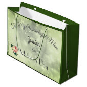 高級パーソナライズされた母の日 ラージペーパーバッグ (正面アングル)