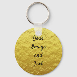 高級パーソナライズされた金箔 キーホルダー