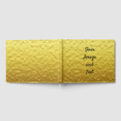 高級パーソナライズされた金箔 ゲストブック (全面)