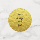 高級パーソナライズされた金箔 コンフェッティ (スモール正面)